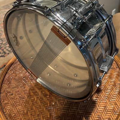 Ludwig LM402 Supraphonic 6.5x14" 10-Lug Aluminum Snare Drum 1985 - Present - Chrome-Plated image 2