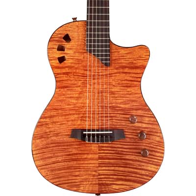 Cordoba Stage Thinline Acoustic Electric Guitar in Natural Amber w/ Gig Bag image 1
