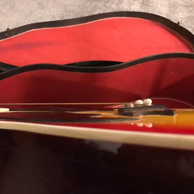 RARE lawsuit Double Dove 12 String 1960s Vintage clone of Gibson Dove Special 1960s Cherry Sunburst image 10