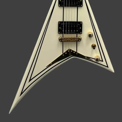 Jackson Pro Rhoads RRT-3, Ebony Fingerboard, Ivory with Black Pinstripes 2914311557 image 4