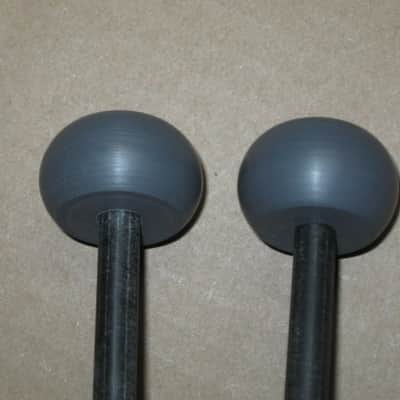 new old stock Gambal GPXH1 (UG13GPXH1) Glockenspiel, Bells, Xylophone Percussive Keyboard MALLETS, 1 & 1/4 inches Gray Very Hard Nylon Flat Ball Heads with Black Synthetic Shafts, with original packaging, from 1990s - early 2000s image 21