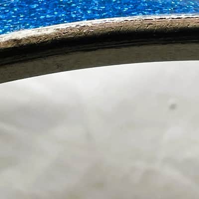 Ludwig 14" X 22" 64/65 Blue Sparkle Bass Drum Shell Sm. Keystone #500849 - LBSBDS-701-22 image 10