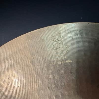 Zildjian 14” A Custom Hi-Hat Top with 14” A New Beat bottom  Mid-2000s - Brilliant - Custom Hybrid Frankenset - 998g/1451g image 9