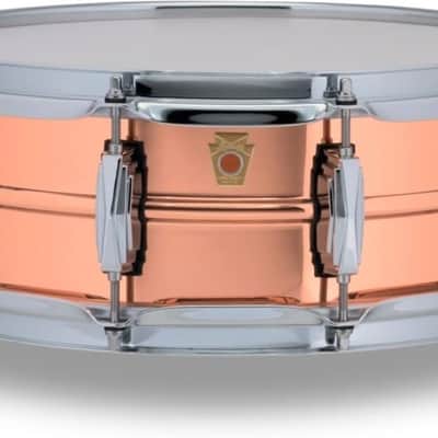 Ludwig Copper Phonic Smooth Snare Drum 14 x 5 in. Smooth Finish with Imperial Lugs (LC660) image 1