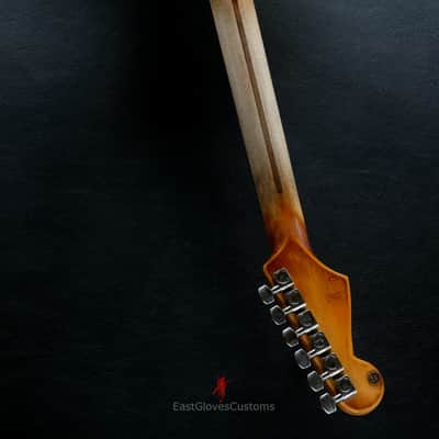 Fender Stratocaster 60th  Anniversary Daphne Blue Heavy Aged Relic by East Gloves Customs image 19