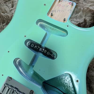 2010 Fender Custom Shop Stratocaster Loaded Body - Aged Sea Foam Green image 5