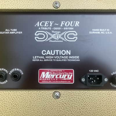 Vox AC4 1962 clone DC Electronics Acey Four EF86 preamp tremolo Celestion Gold image 6