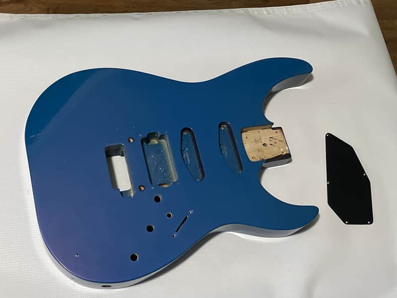 1980's Kramer USA Pacer Custom II Flip Flop FF Blue Guitar Body Floyd Ready image 1