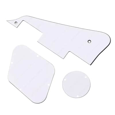 Les Paul Pickguard and Control Covers - White image 1