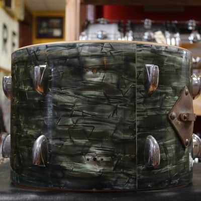 1950s Gretsch 9x13 3 Ply Tom in Midnight Blue Pearl image 3