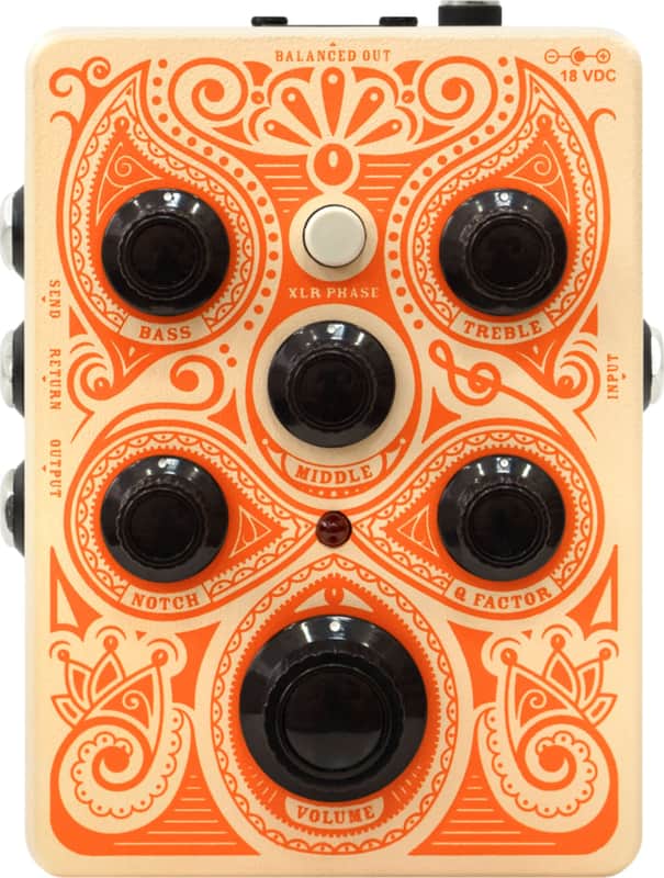 Orange Acoustic Pedal Preamp Acoustic Effects Pedal image 1