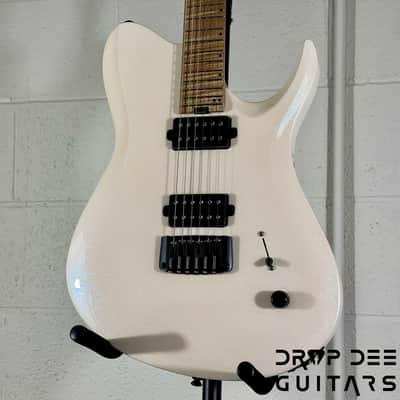 Balaguer USA Series Seraph Modern Electric Guitar w/ Case (424) - Gloss Metallic Jewel White image 4