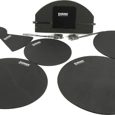 Evans SoundOff Rock Drum Mute Pack 10 12 14 16 22 Hi-Hat Cymbal Mutes - Black image 3