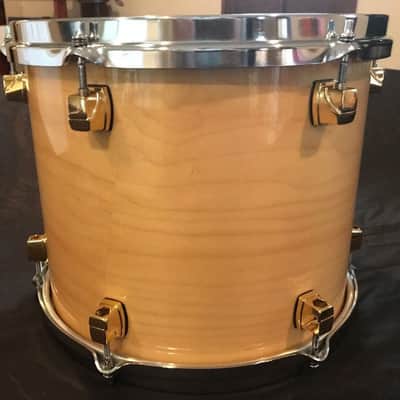 Yamaha Maple Custom 12" x 10" Tom Natural (Blonde) Gloss Finish Bronze Lugs image 10