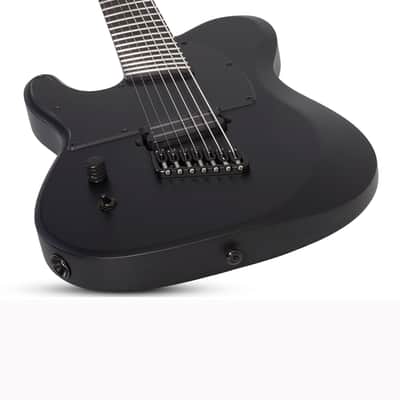Schecter PT7MS Black Ops Lefty - Satin Black Open Pore image 3
