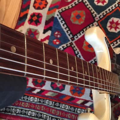 Pleasant-Kawai "MIJ" Bison Style 1 Pickup 1966 White image 2