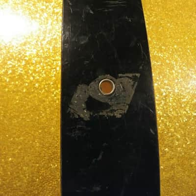 Ludwig Parade Drum 1960's-70's Gold Sparkle/Black 28x10 image 5