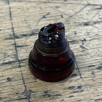 Used Conn BI-420 Visible Embouchure Trumpet Mouthpiece Screw Top Bakelite image 4