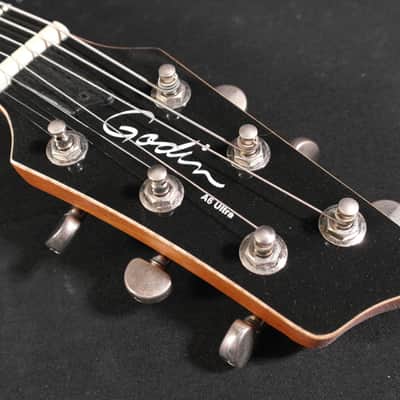 Godin Denim Blue Flame A6 Ultra 6 String RH Acoustic Electric Guitar image 5
