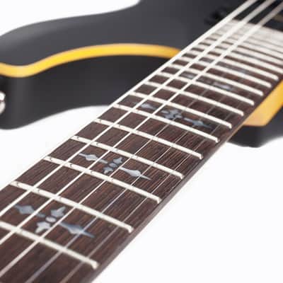 Schecter Demon-6 FR Left Hand Electric Guitar - Satin Black (3666) image 7