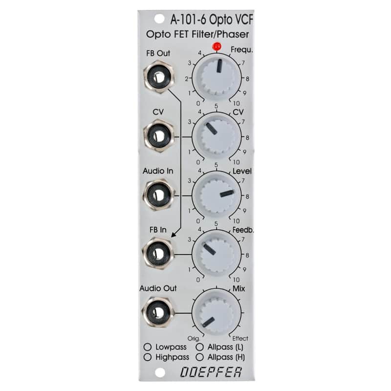 Doepfer A-101-6 Opto FET VCF/Phaser Eurorack Module image 1