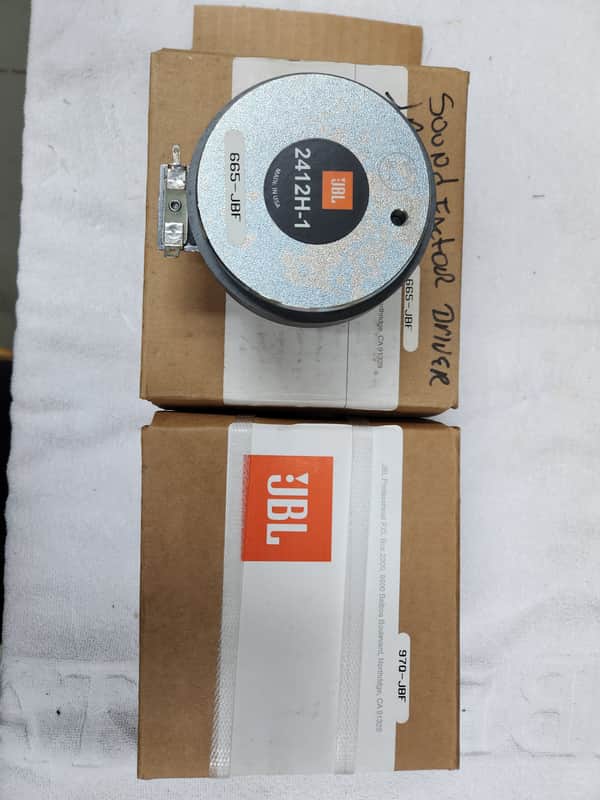 JBL Model 2412H-1 driver New (pair) | Reverb Canada
