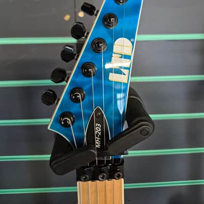 ESP LTD MH-203QM See Thru Blue 2020 Electric Guitar image 8