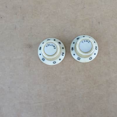 Vintage Pair of Teisco Cameo 1960s Guitar Knobs Fits Kent Kawai Polaris Aria image 2