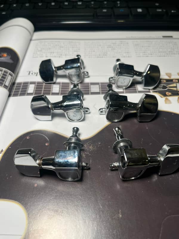 1970s Schaller Tuners – Complete Set – From 1975 Gibson Les Paul Standard – Made in Germany image 1