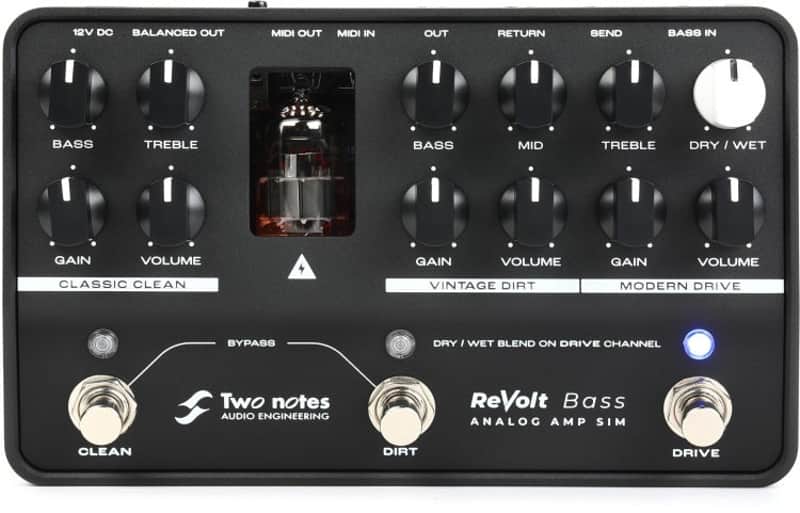 Two Notes ReVolt All-analog Bass Amp Simulator Pedal (ReVoltBassd1) image 1
