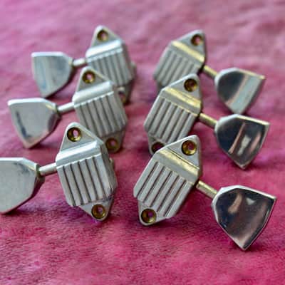 Vintage 1960s Gibson Nickel Waffleback Tuner Set - Tal Farlow, Martin Gibson Acoustic image 2