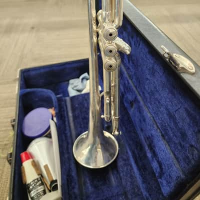E-Benge Resno-Tempered Bell 3 Los Angeles Trumpet Silver Plated image 11
