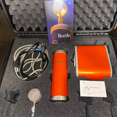 Rare BLUE Bottle Tube Condenser Microphone w/ B6 Capsule, PSU, Cables & Case image 2