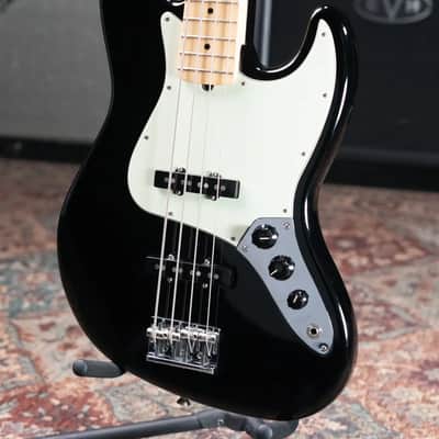 Fender American Professional Jazz Bass Maple Fingerboard, Black with Hardshell Case - Used image 3