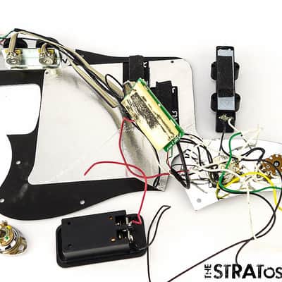 Fender Troy Sanders Jaguar Bass LOADED PICKGUARD Active Circuit Prewired image 2