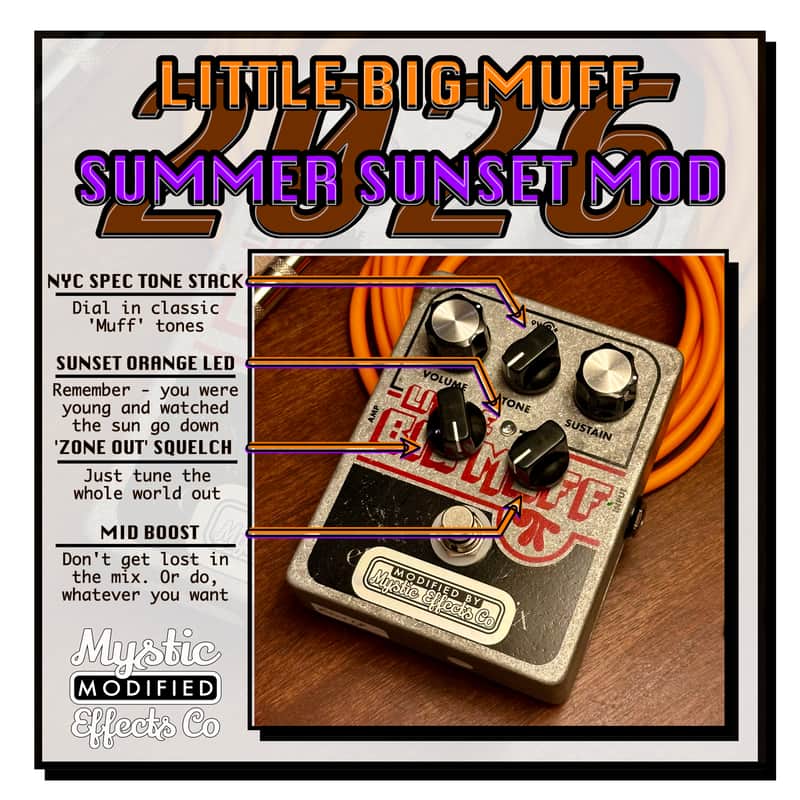 Immagine [MODIFIED] Electro-Harmonix Little Big Muff Pi Distortion / Sustainer - 1