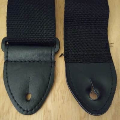 Electric Guitar Strap (Black Nylon) image 6