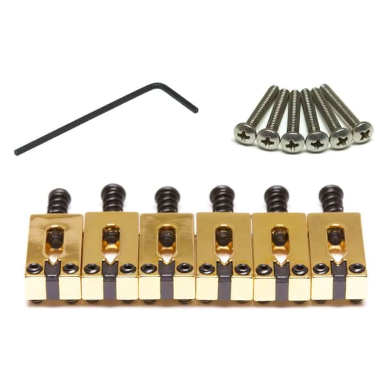 Graph Tech String Saver Strat Style Gold Saddles 2 3/16" Spacing PG-8000-FG image 1