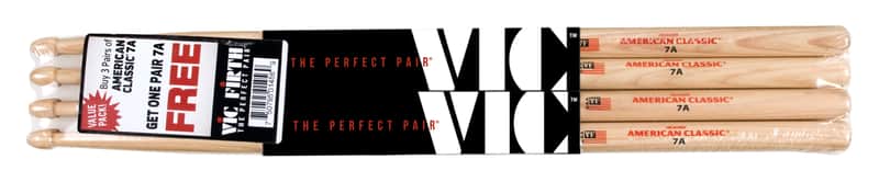 Vic Firth 7A Package - 4 für 3 Paare image 1