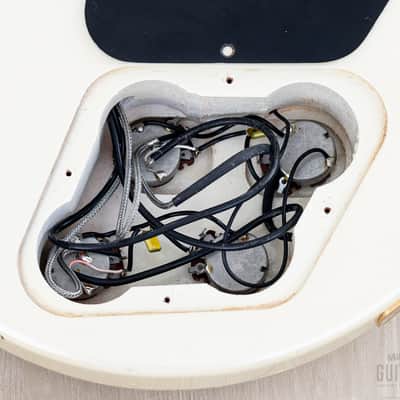 2002 Greco LGB-90 Full Scale LP Custom Bass Pearl White, Japan Fujigen image 16