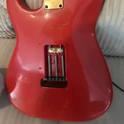 Fender Stratocaster 1981-1985 - Repaint fiesta red (mediocre) image 7