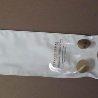 ONE pair new old stock (with packaging) Musser M4225 Mallets, white 1" medium-hard poly-ball head with birch handles -- recommended use is for bells or xylophone (from around 2019) Made in USA image 20