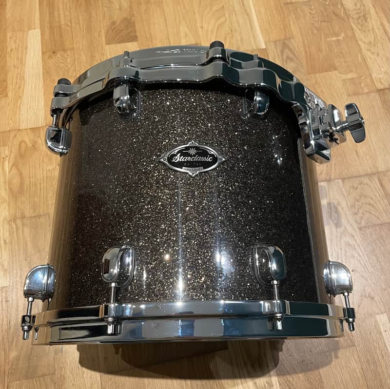 Tama Starclassic 14’ Tom - Gold Glitter Wrap image 1