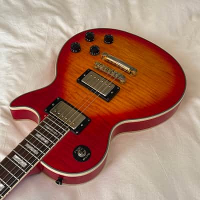 Vintage 2002 Epiphone (Gibson) Les Paul Custom Plus - Heritage Cherry Sunburst - Flame Top - Made in Korea (MIK) - Free Pro Setup image 6