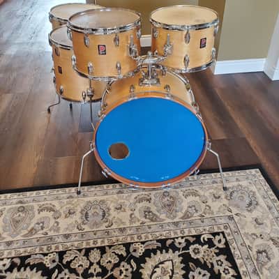 Premier Elite 5 Piece Drumkit 1970s Natural image 2