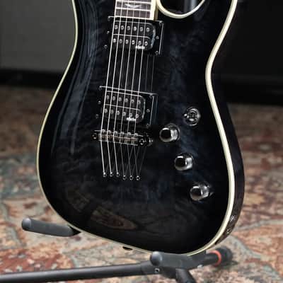 Schecter Omen Extreme-6 Electric Guitar - See Thru Black image 5