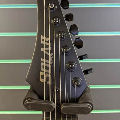 Solar E2.7C 2020 Carbon Black Matte 7 String Electric Guitar image 2