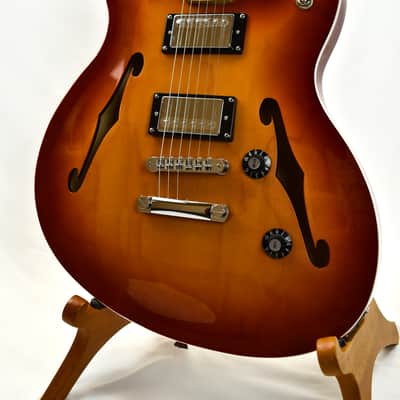 Squier Affinity Starcaster Deluxe Sienna Sunburst Semi Hollow HH Maple Fretboard image 4
