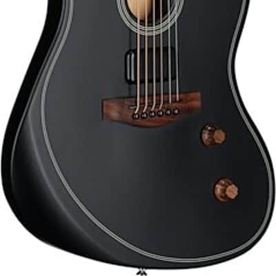 Fender Acoustasonic Standard Jazzmaster Electric Guitar. Black TGF33 image 5