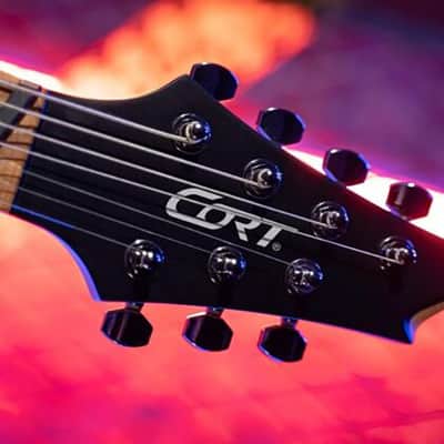 Cort KX307MS Open Pore Mahogany Multi Scale 7 String Electric Guitar image 10